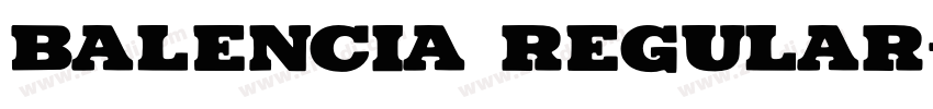 Balencia Regular字体转换